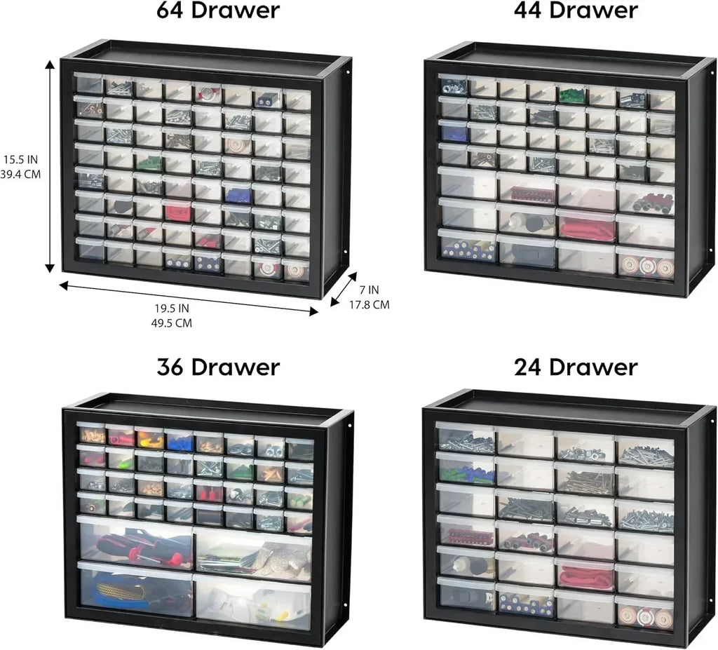 IRIS USA Screw Tool Organizer Small Parts Cabinet Chest Storage Drawers Organization Toolbox