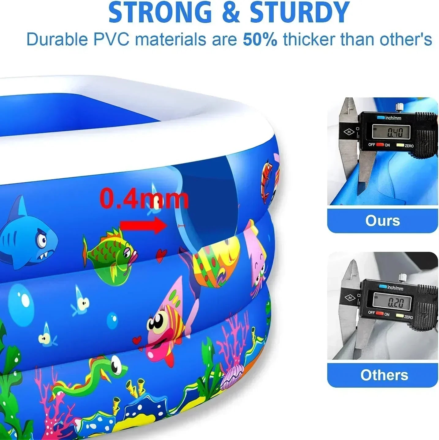 Inflatable Swimming Pool Kiddie Pools Family Lounge Pools Thickened Above Ground Family Pool