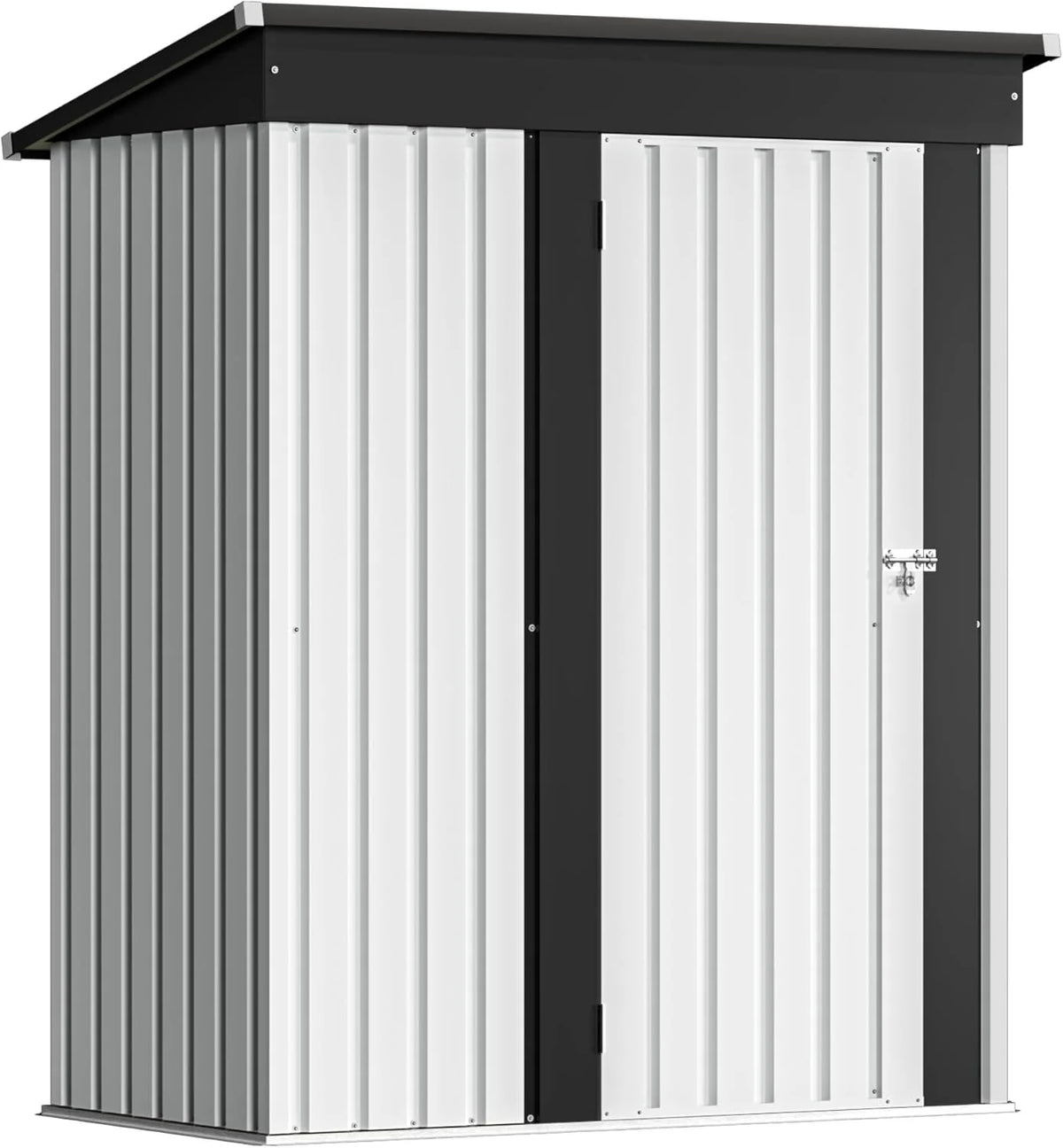Devoko Outdoor Storage Shed 5 x 3 ft Lockable Metal Garden Shed Steel Storage