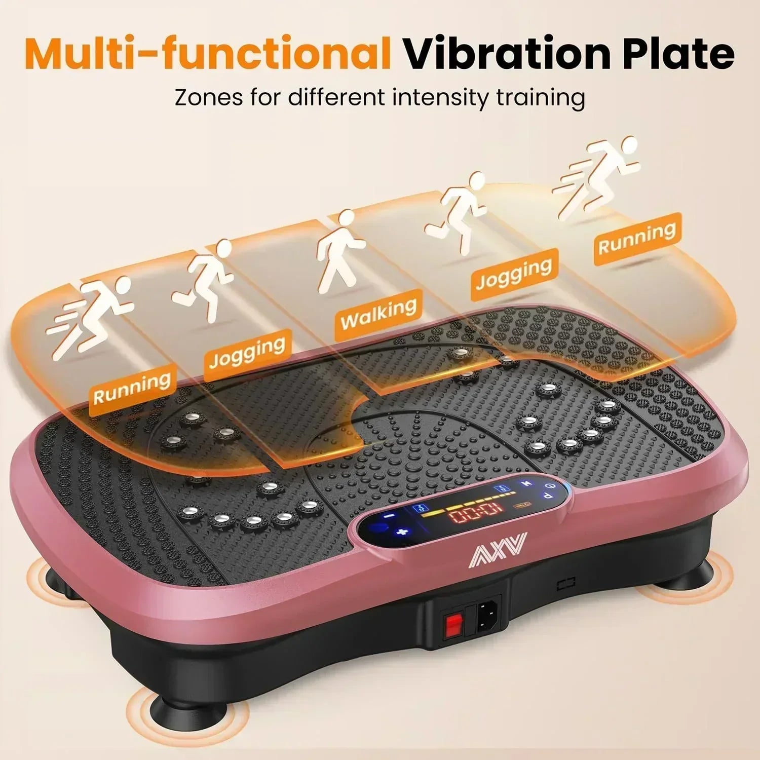 AXV Vibration Plate Fitness Platform Trainer Suitable for men and women to lose weight