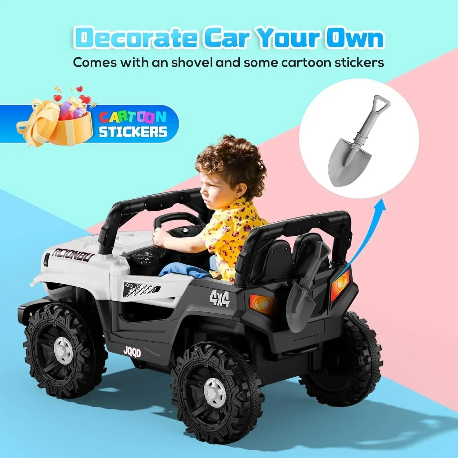 SEALIGHT 12V Children's Driving Truck Model 380 Watt Motor Emergency Braking Function