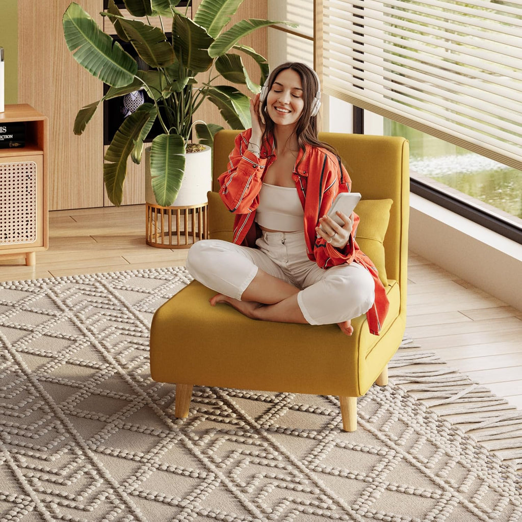 3-in-1 sleeper chair bed convertible chair bed futon sofa with adjustable backrest