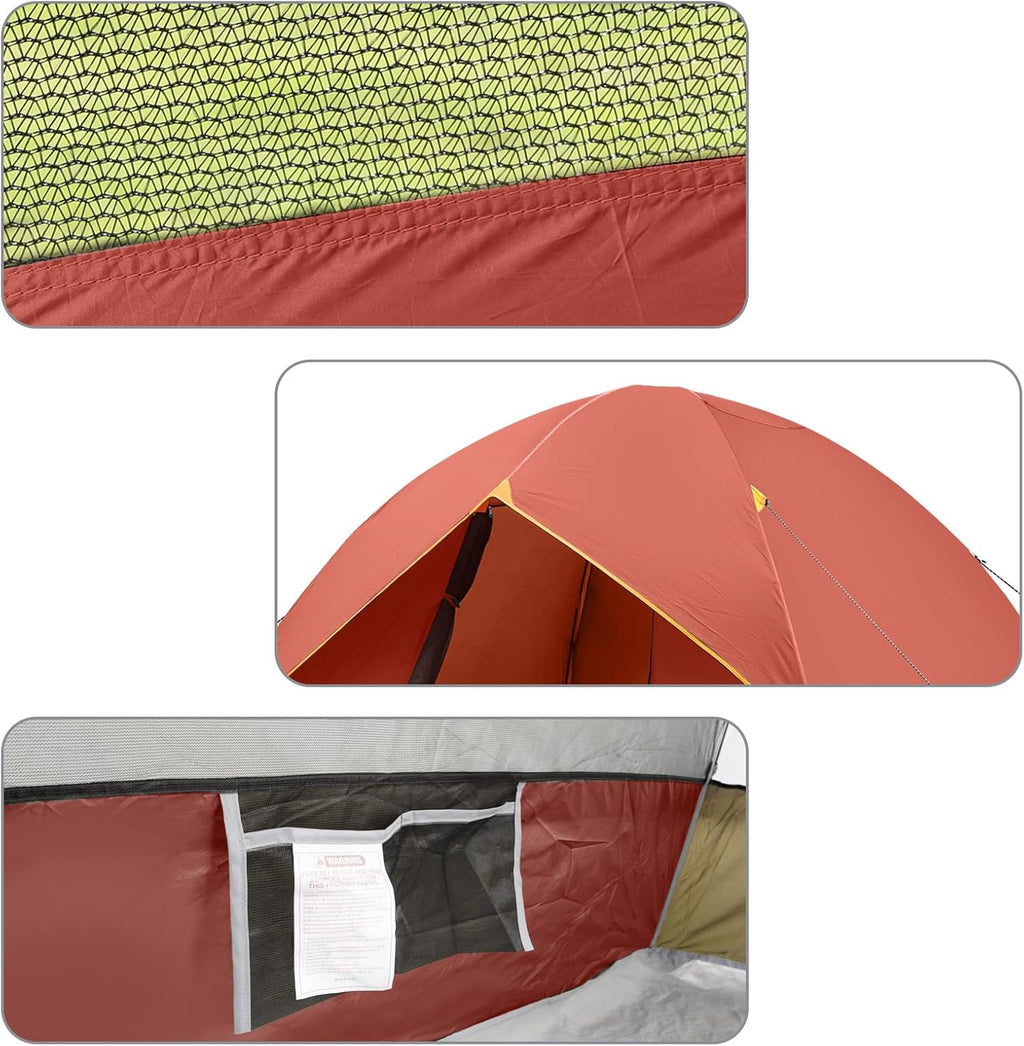 Camping Tent 2/3/4/6 Person Dome Tent Portable Camping Tent Outdoor and Backpacking Beach