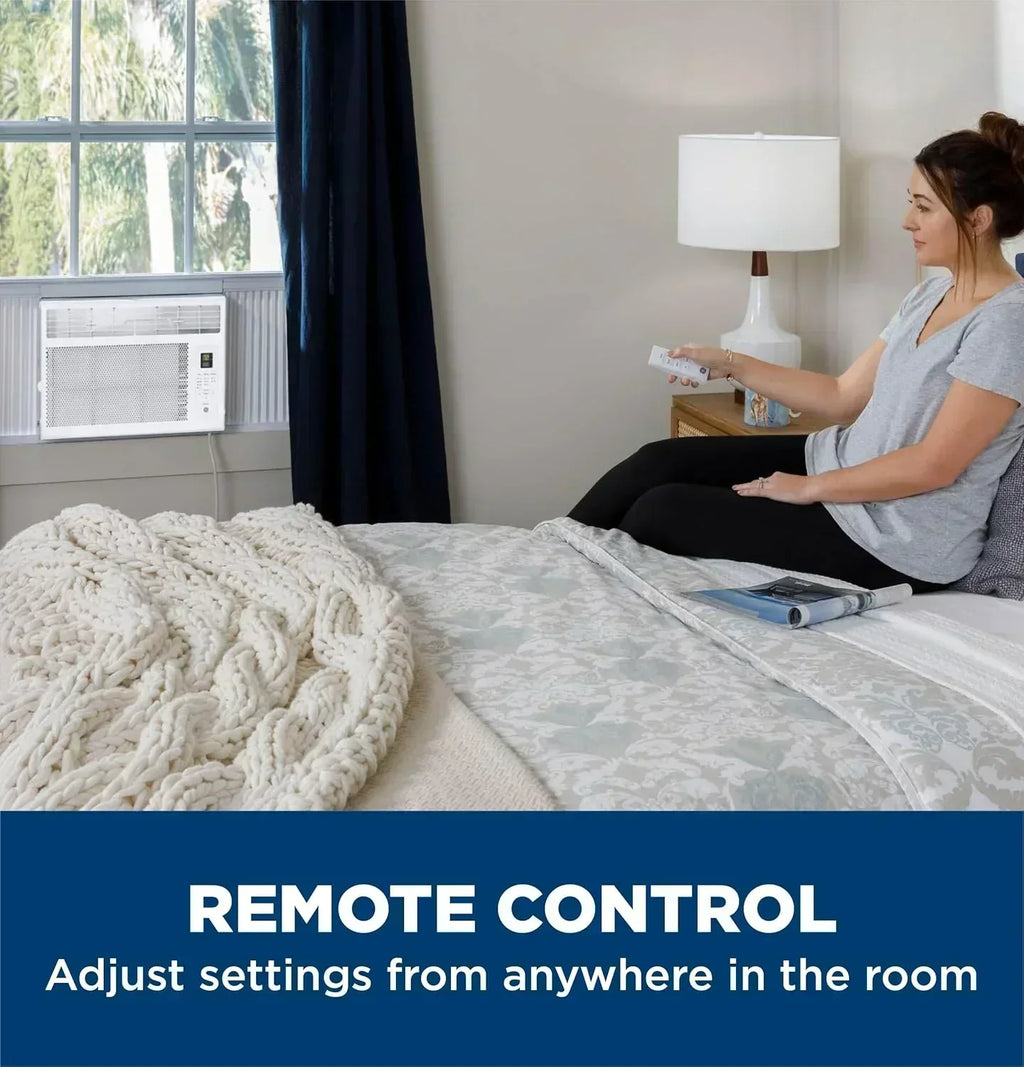 GE Window Air Conditioner Unit 6,000 BTU for Small Rooms up to 250 sq ft. with Adjustable Fan