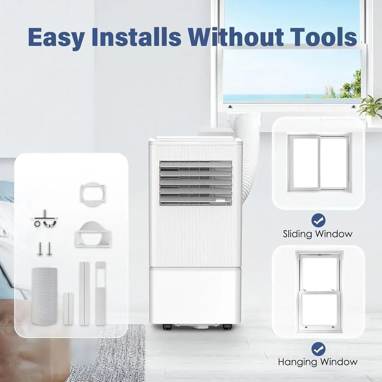 Air Choice Portable Air Conditioner 10000 BTU Air Conditioner Portable for Room Up to 450 Sq.Ft