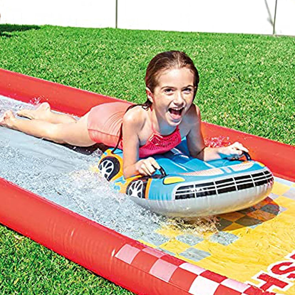 Intex 96 x 78 x 28 Inflatable Jungle Adventure Play Center Spray Kiddie Pool - Backyard Kids Water Slide, Outdoor Blow-Up Splash Pad for Toddlers