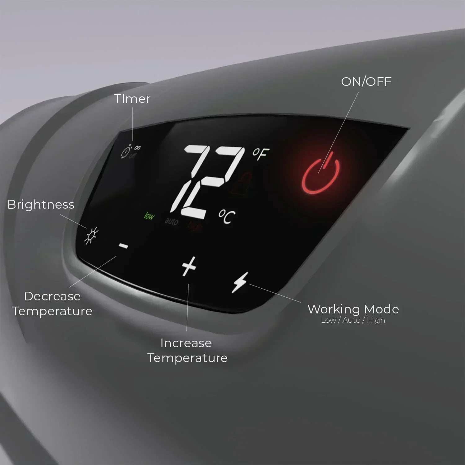 HS-1500-PHX-WIFI Infrared Heater Wifi Wall Mounted