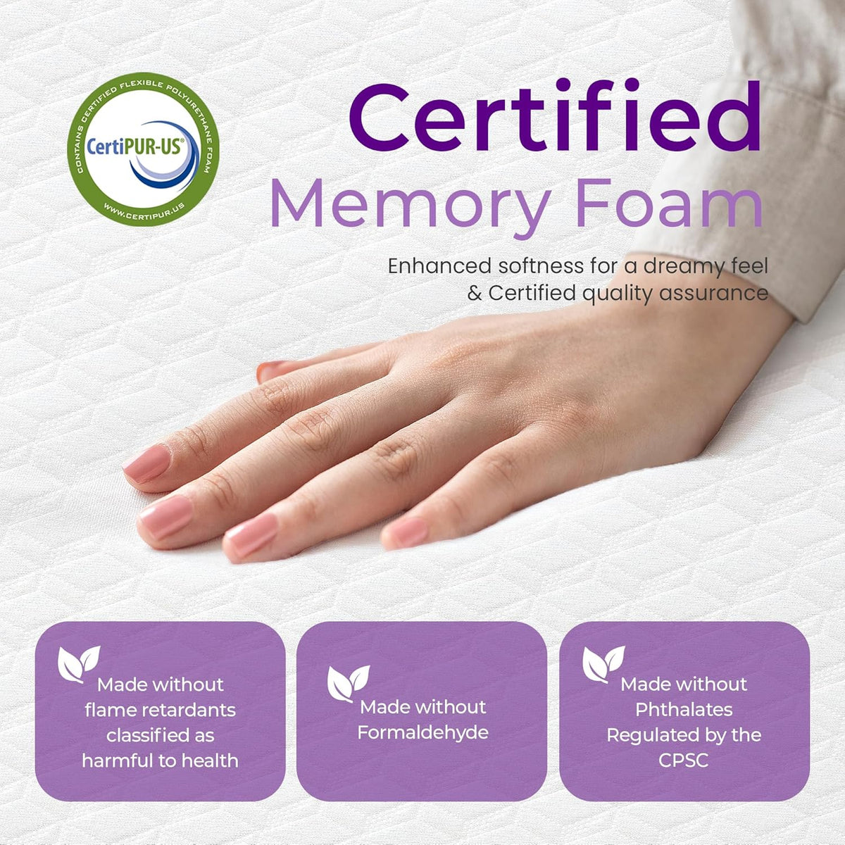 GAESTE 8-inch Fully Cooling Gel Memory Foam Mattress Mattress-in-a-Box