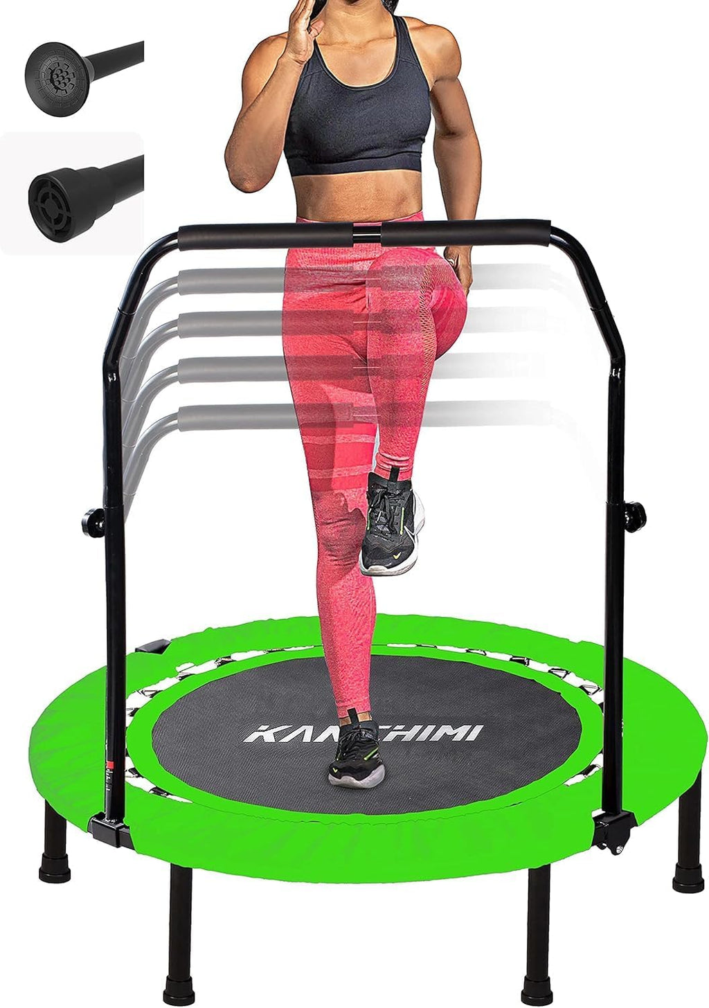 Kanchimi 40 48 Folding Mini Fitness Indoor Exercise Workout Rebounder Trampoline