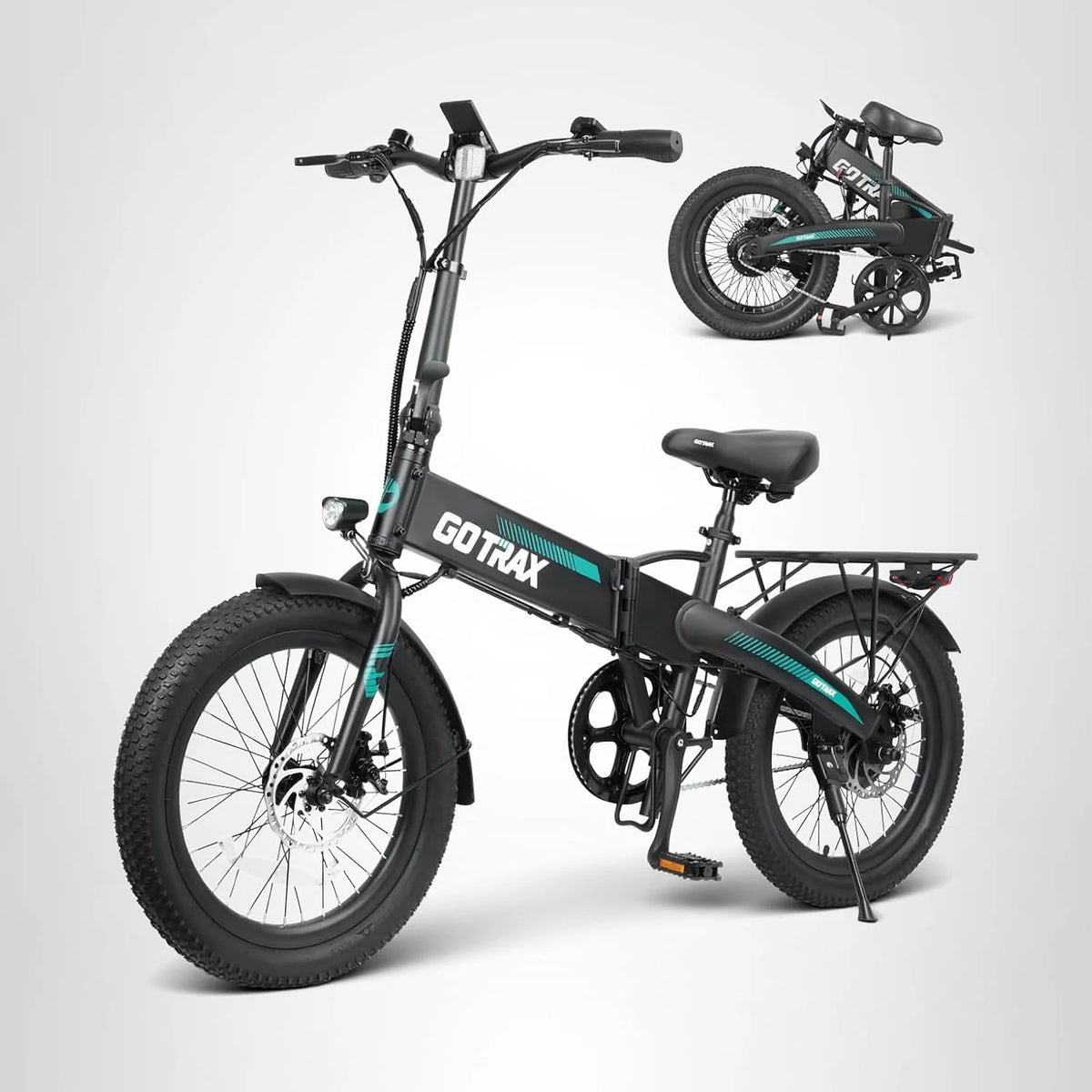 Gotrax 20 Folding Electric Bike with 40 Miles by 48V Battery 20Mph Power by Peak 500W