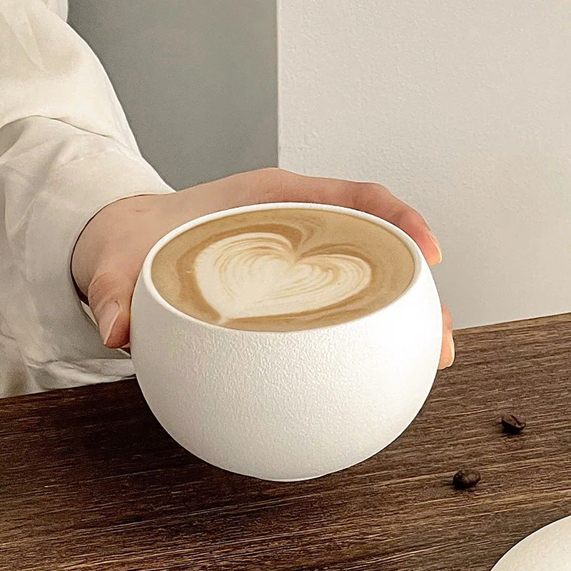 Einzigartige handgefertigte Vintage-Kaffeetasse aus Keramik, rustikale glasierte Tasse, Geschenk f��r Kaffeeliebhaber