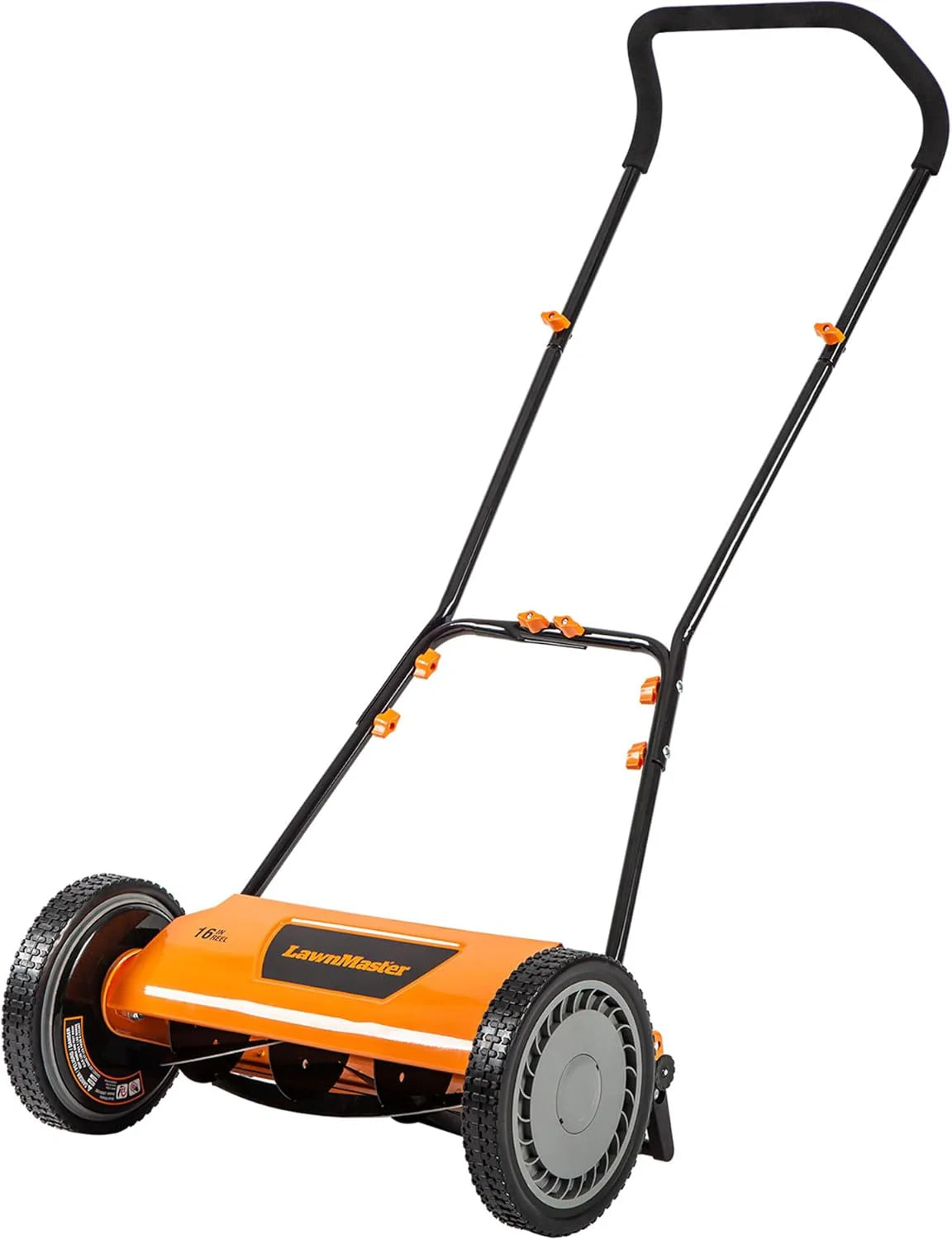 LawnMaster LMRM1801 Push Reel Lawn Mower 18-Inch 5-Blade