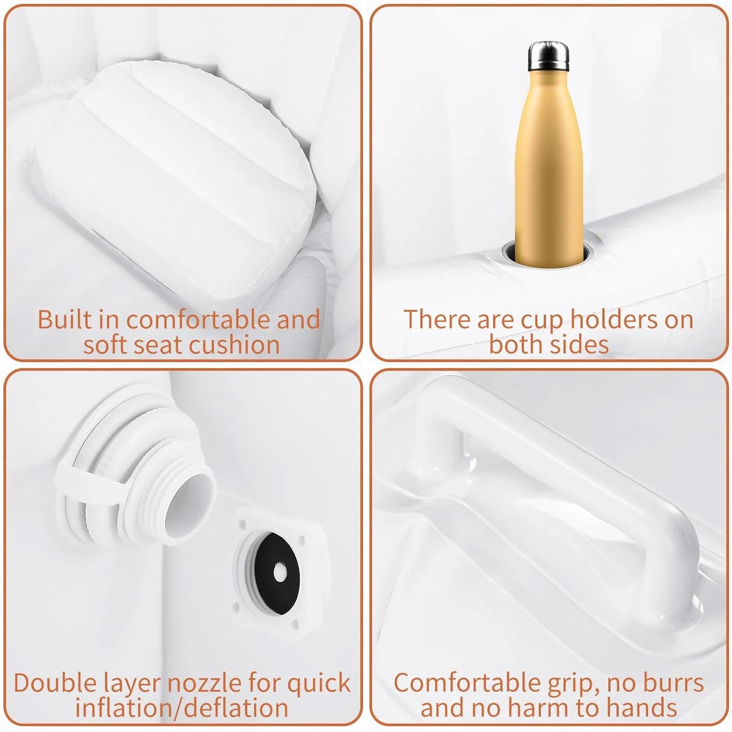 1 Set Birth Pool with Liner Including 1 Inflatable Home Birthing Pool 1 Liner Birthing Tub White Water Birth Tub for Labor Expectant Mothers Doula Midwife Supplies 65 L x 55 W x 26 H