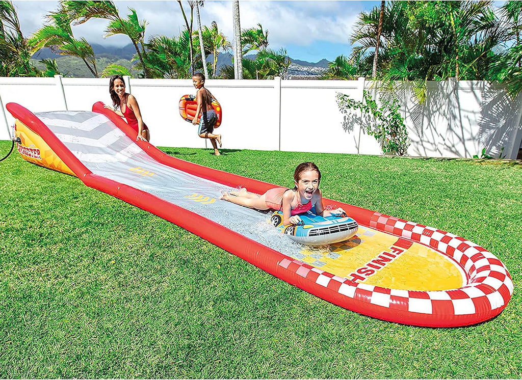Intex 96 x 78 x 28 Inflatable Jungle Adventure Play Center Spray Kiddie Pool Water Slide