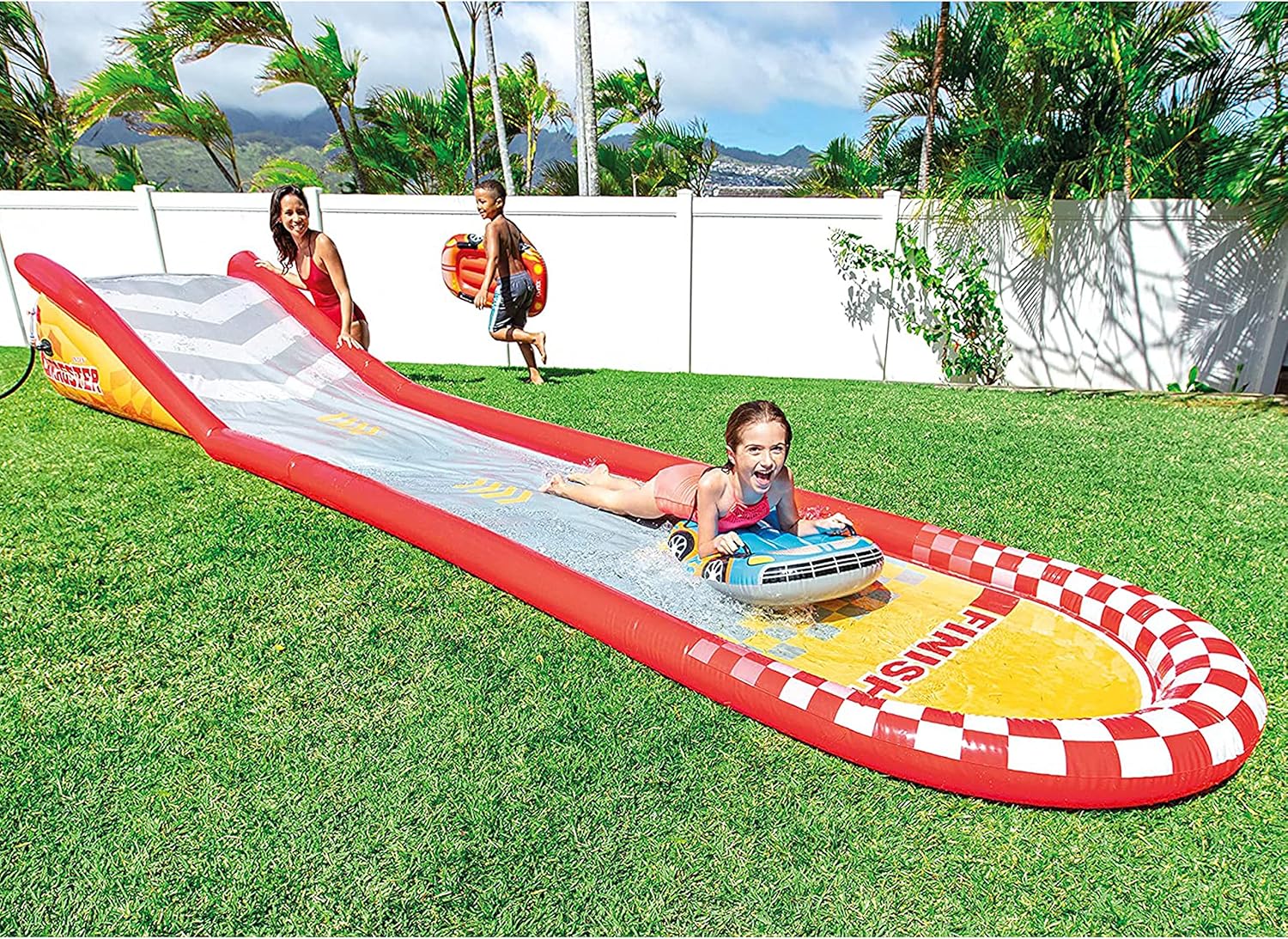 Intex 96 x 78 x 28 Inflatable Jungle Adventure Play Center Spray Kiddie Pool Water Slide