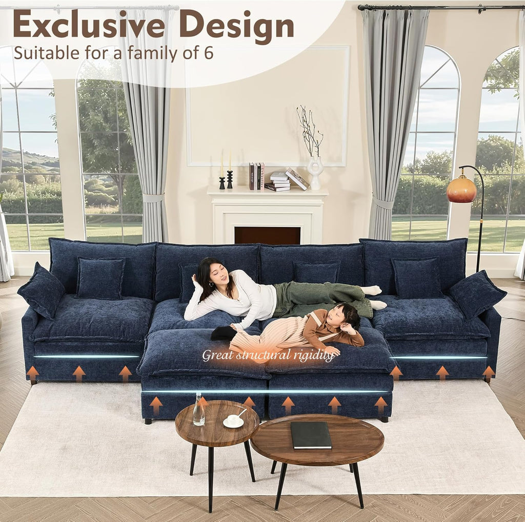 108 U-shaped sofa modular sofa Comfortable cloud sofa