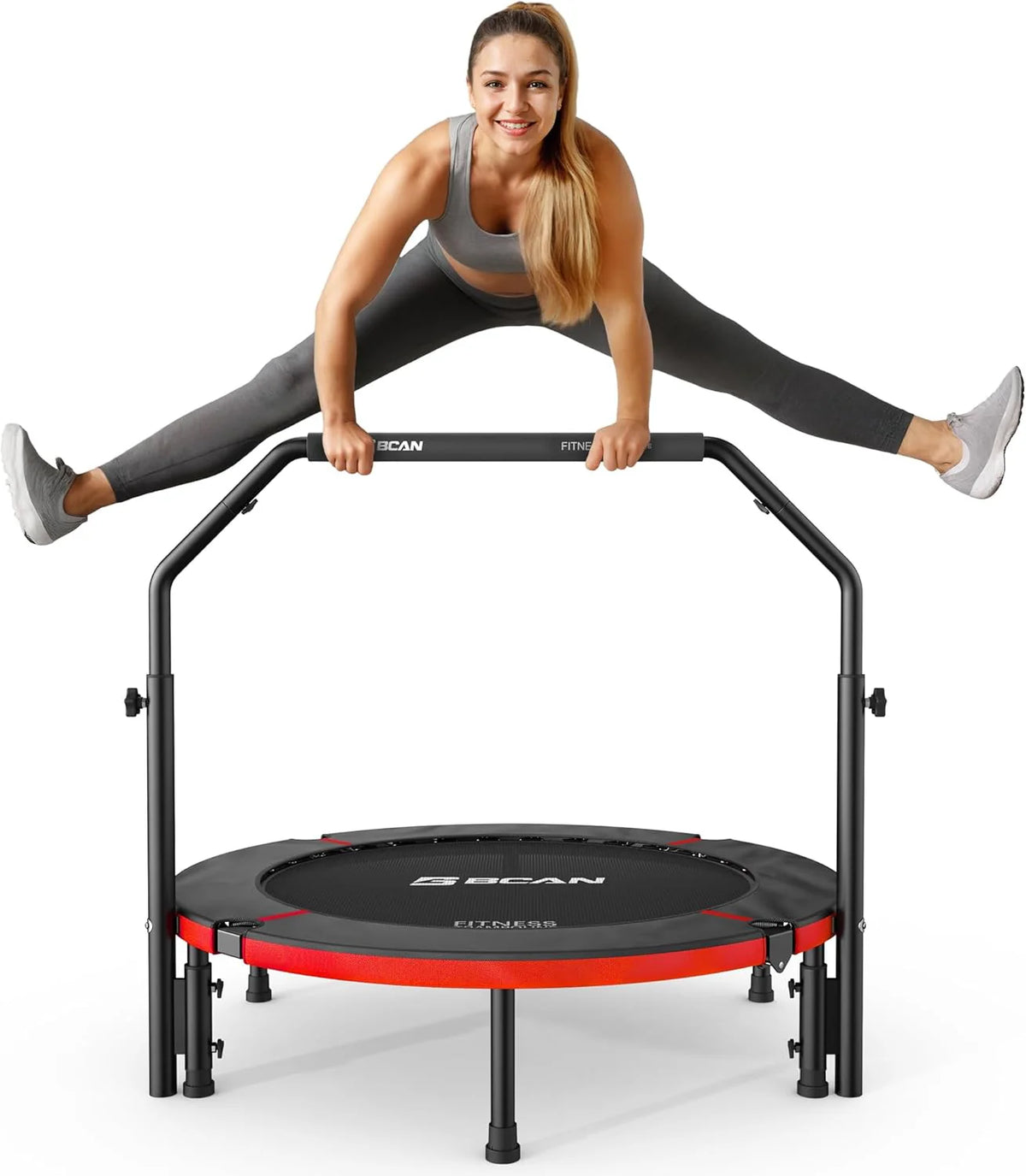 BCAN 40/48 Foldable Trampoline Max Load 440lbs, Fitness Rebounder