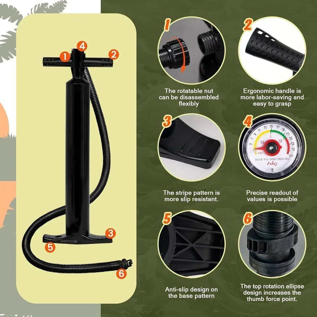 FunWater Inflatable Stand Up Paddle Board Premium SUP Paddle Accessories EVA Deck