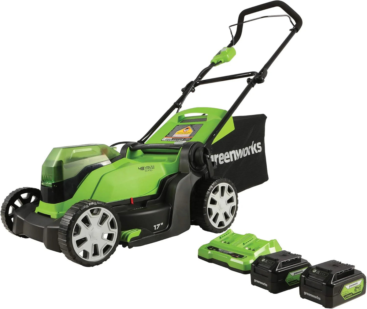 Greenworks 48V (24V x 2) 17 Cordless (Push) Lawn Mower