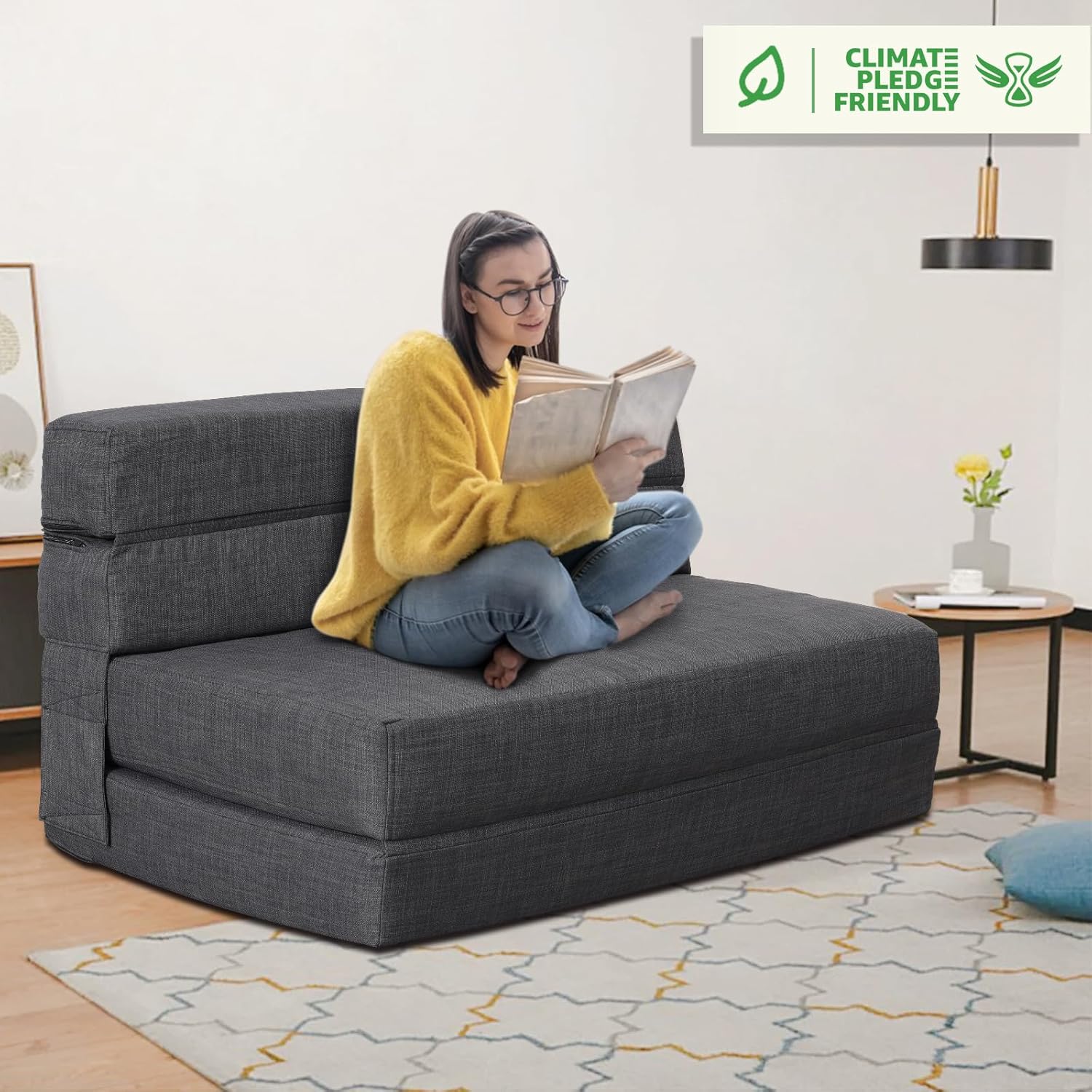 60 inch pull out sofa bed memory foam sofa with 2 pillows futon bed guest bed and pull out sofa