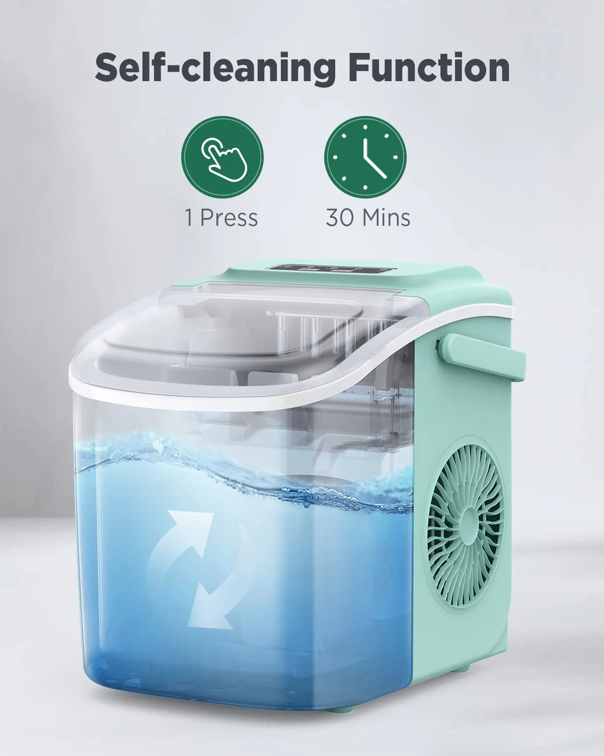 Nugget Ice Maker Countertop, Silonn Chewable Pellet Ice Machine with Self-Cleanin Function, 33lbs/24H Portable Ice Makers for Home Kitchen Officce, Black