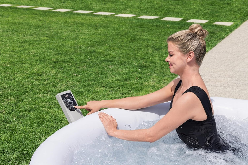 Bestway SaluSpa Miami EnergySense AirJet Inflatable Hot Tub Spa 71 x 26 Portable Hot Tub