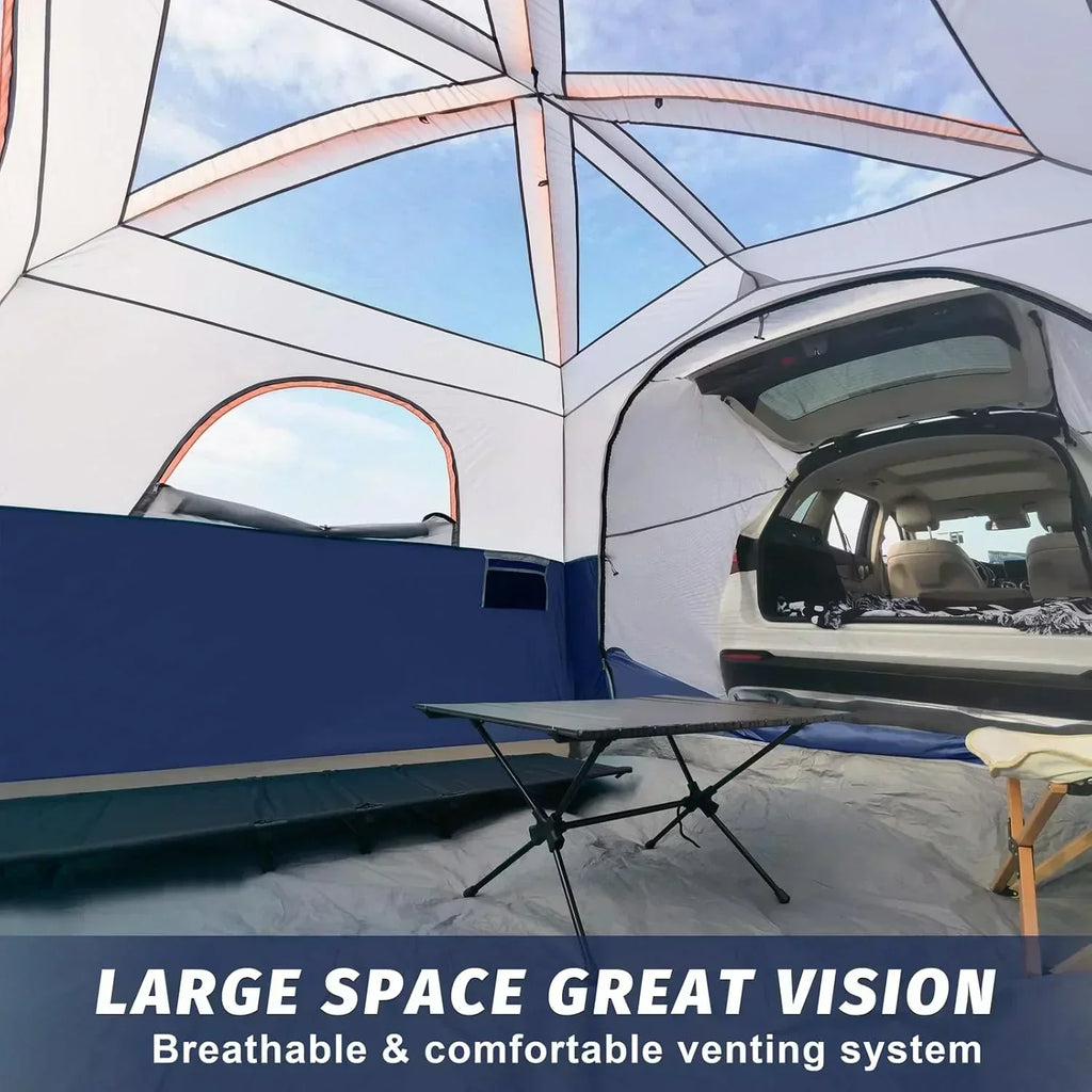SUV Tent for Camping 6-Person SUV Tailgate Tent Easy Set Up with Rainfly 10'x9'x78in