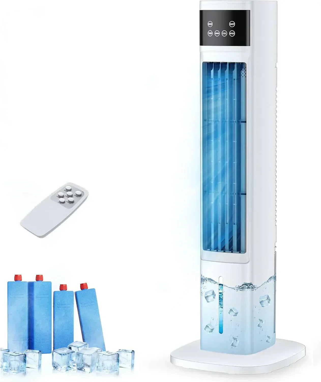 Evaporative Air Cooler 3-in-1 Portable Air Conditioners 4 Modes 3 Speeds Fast Cooling Portable