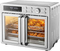 Flexify French Door Toaster Oven Air Fryer Combo 26.4 QT Extra Large Air Fryer Countertop