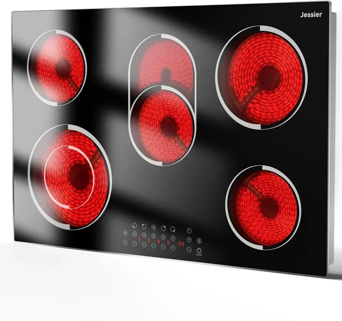 Electric Cooktop 30 Inch - 5 Burners Built-in Ceramic Cooktop 30 Electric Stove Top