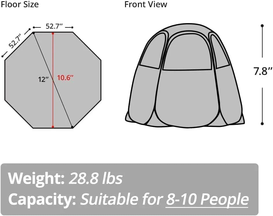 Alvantor Screen House Gazebo Pop Up Igloo Screened Canopy Tent with Mosquito Netting Sides