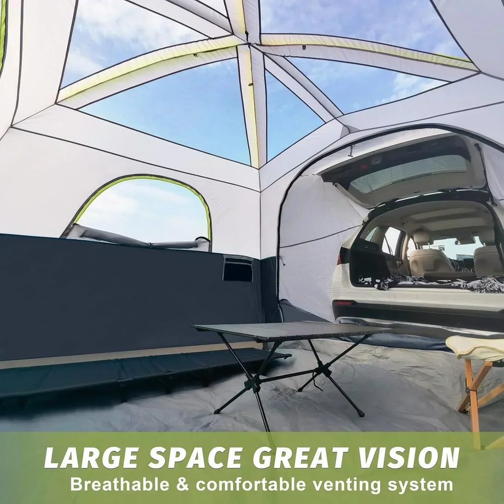 SUV Tent for Camping 6-Person SUV Tailgate Tent Easy Set Up with Rainfly 10'x9'x78in