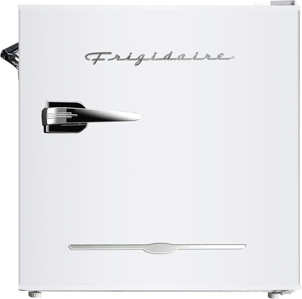 Frigidaire EFR176 Retro Compact Fridge with Chiller Mini Refrigerator Built-in Bottle Opener
