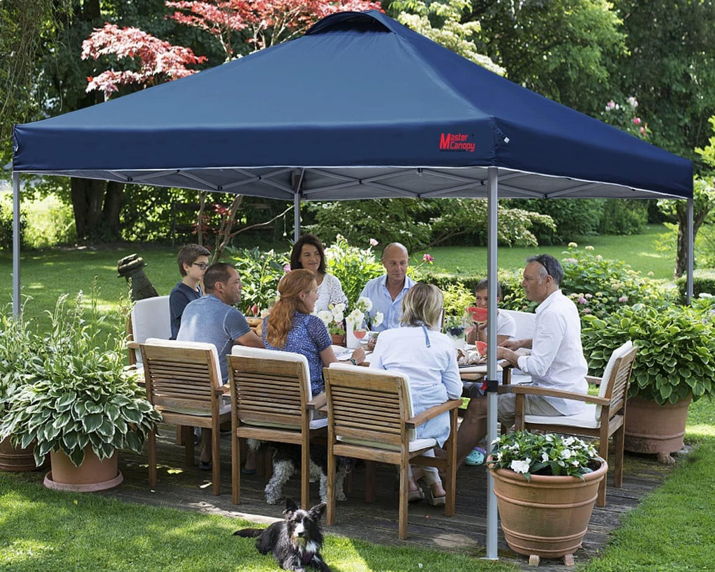 Durable Pop-up Canopy Tent with Roller Bag (10x10 Black)