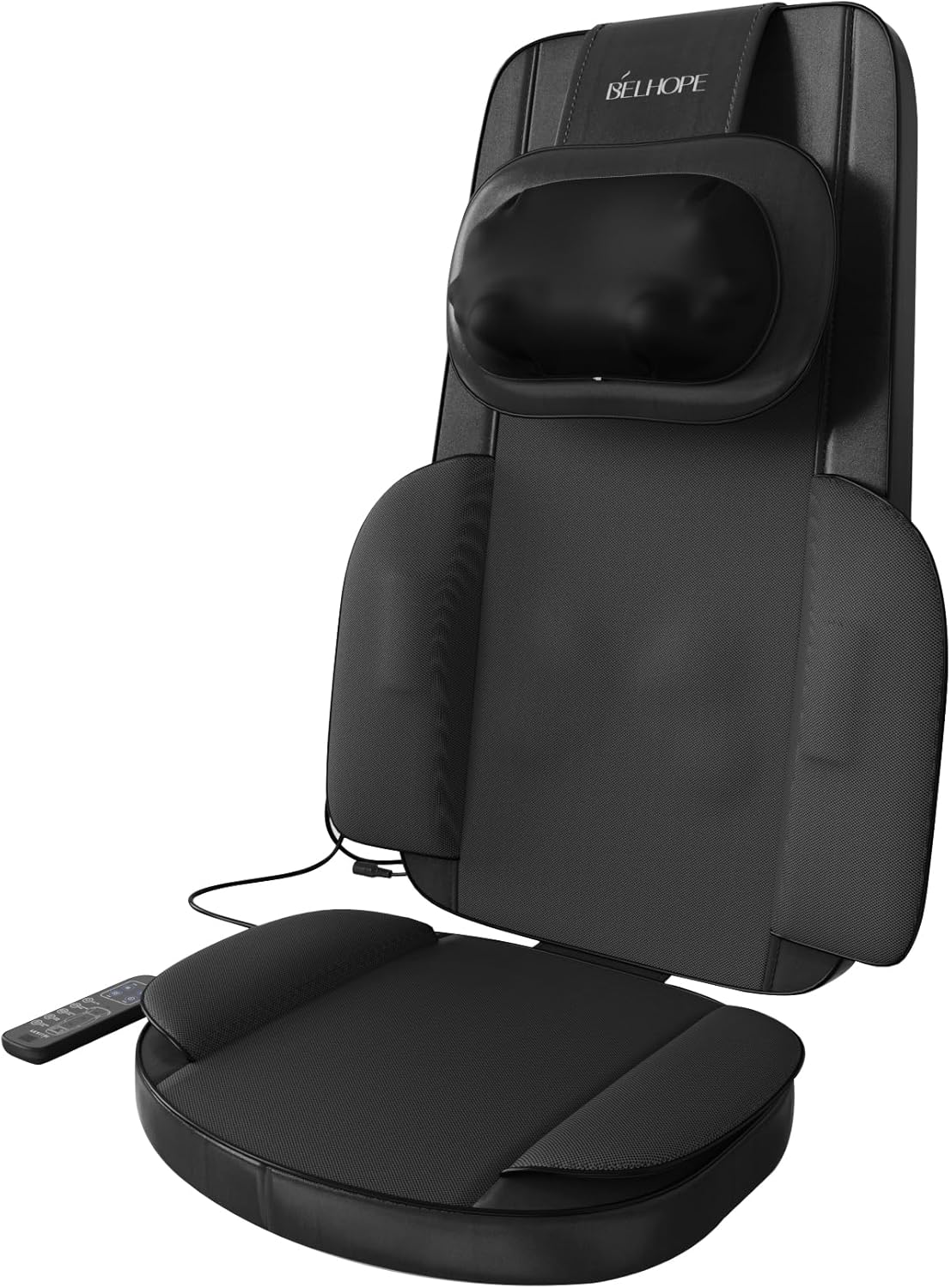4D Kneading Back Massager Comfortable Chair Back Massager Home Office Shiatsu Neck Massager