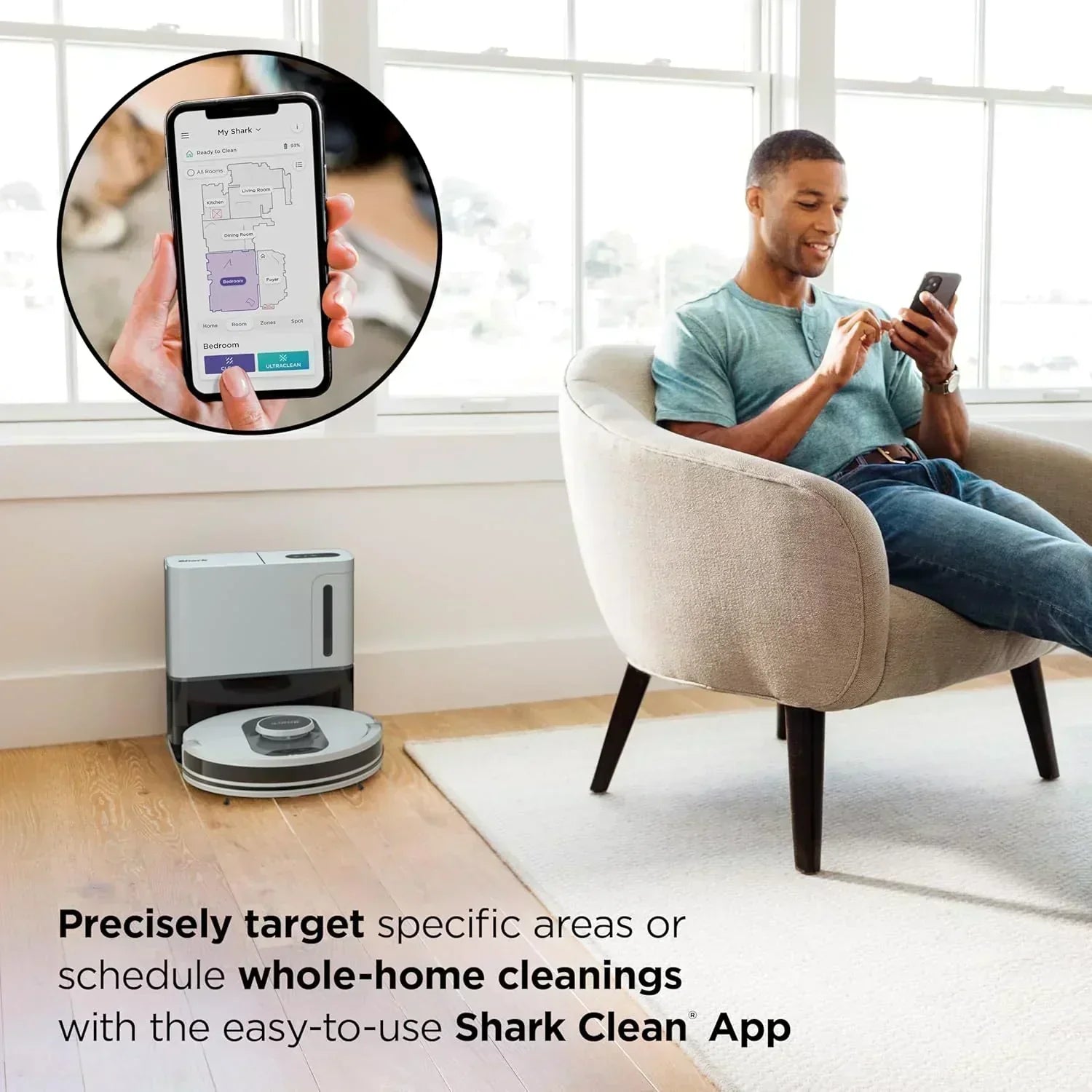 Robotic vacuum cleaner Voice Control Robot Vacuum with Matrix Clean Navigation Home Mapping