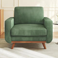 Vesgantti 68 Loveseat Sofa - Green, Comfy Corduroy with Spring Cushion, Solid Wood Frame, Modern Deep Seat, Bedroom & Living Room, Office Couch