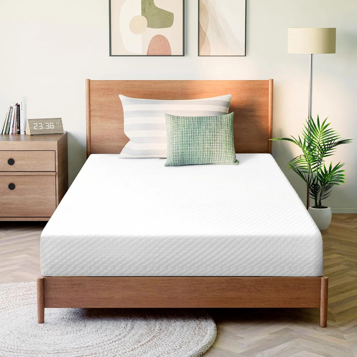 GAESTE 8 Inch Full Cooling Gel Memory Foam Mattress for Cool Sleep Medium Firm CertiPUR-US Certified Foam, Mattress in a Box Pressure Relief Removable Cover No Fiberglass (Full, 8 in)