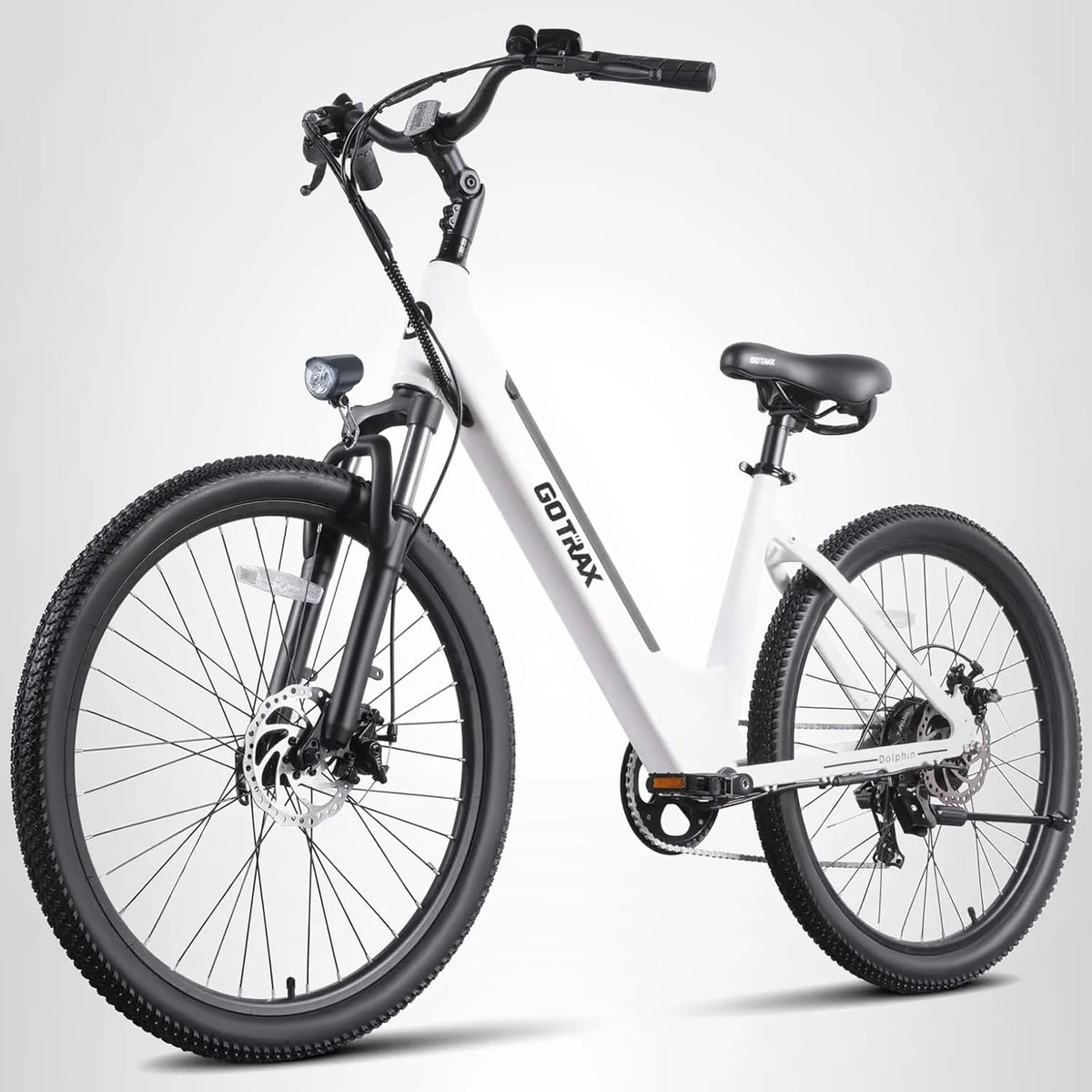 Gotrax Dolphin 26 Electric Bike Max Range 30 Miles 20Mph Power by Peak 500W