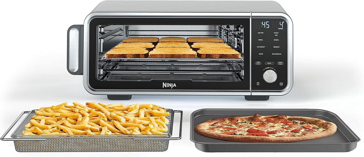 Ninja Toaster Oven Air Fryer Combo Dehydrate Reheat 13-in-1 Flip Away Oven