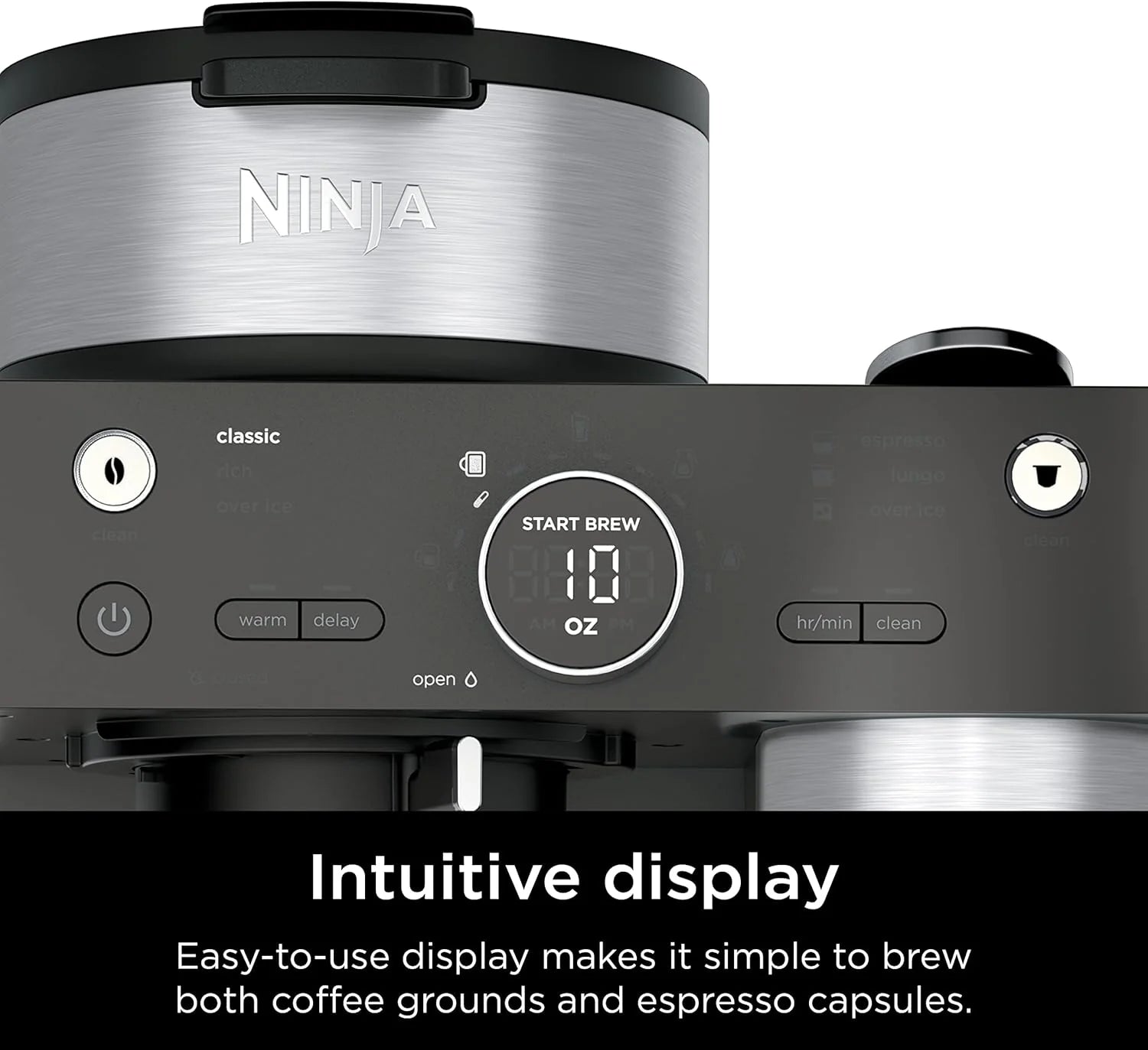 Ninja Espresso & Coffee Maker & Barista System 3 Espresso Brew Styles Single-Serve Coffee
