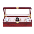 Jewelry Storage Box Watch Organizer 6 Slot PU Leather Storage Case Gifts Birthday Gifts