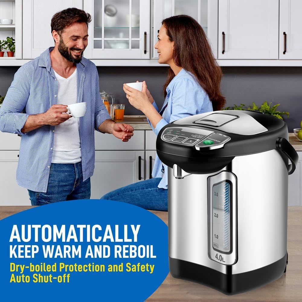 NutriChef Water Heater and Hot Water Dispenser 8L Electric Beverage Dispenser