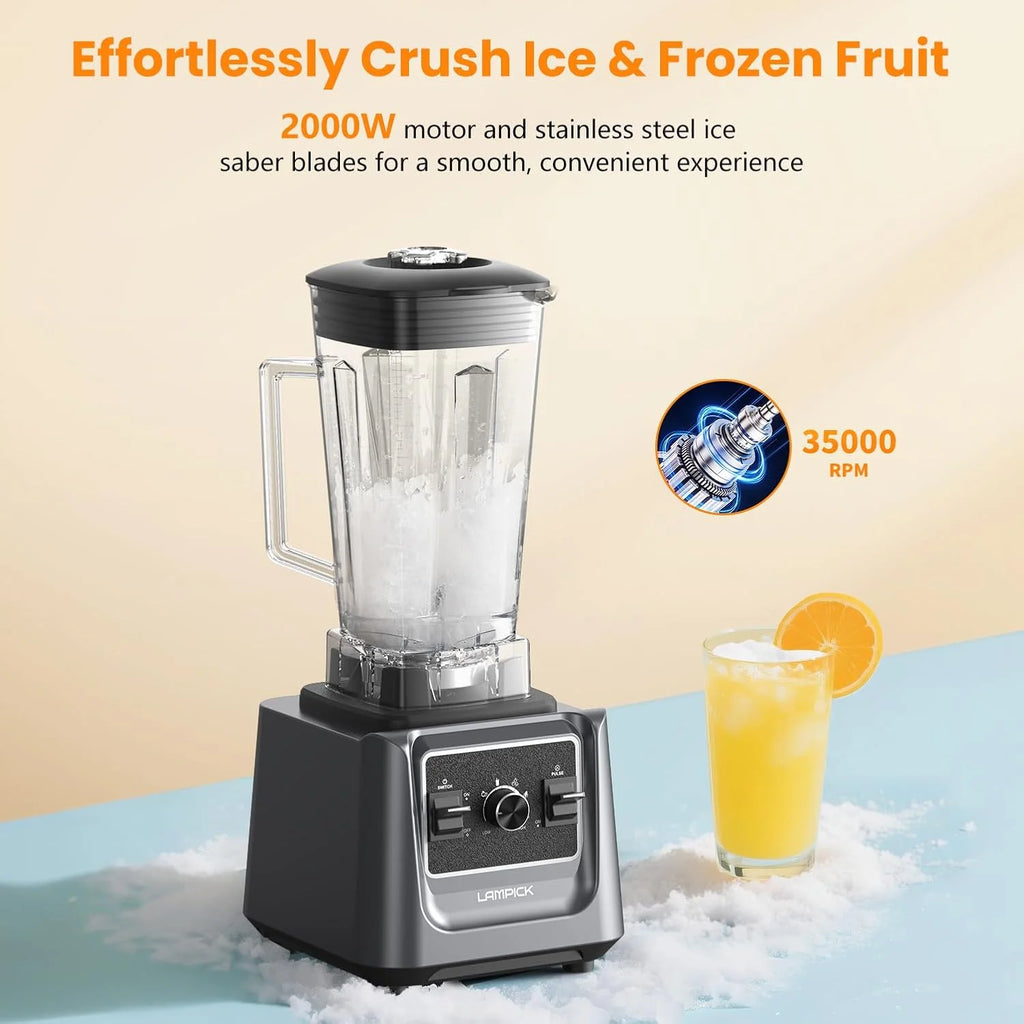 KitchenAid Blender, 2000W Professional-Grade High-Speed Countertop Blender with 68oz Blending Jar and 27oz To-Go Cup