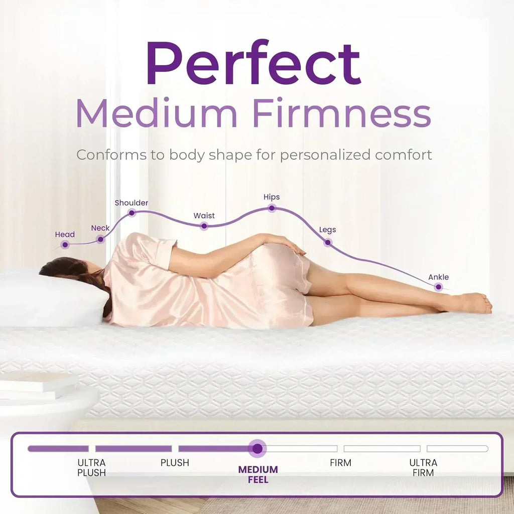 GAESTE 8-inch Fully Cooling Gel Memory Foam Mattress Mattress-in-a-Box