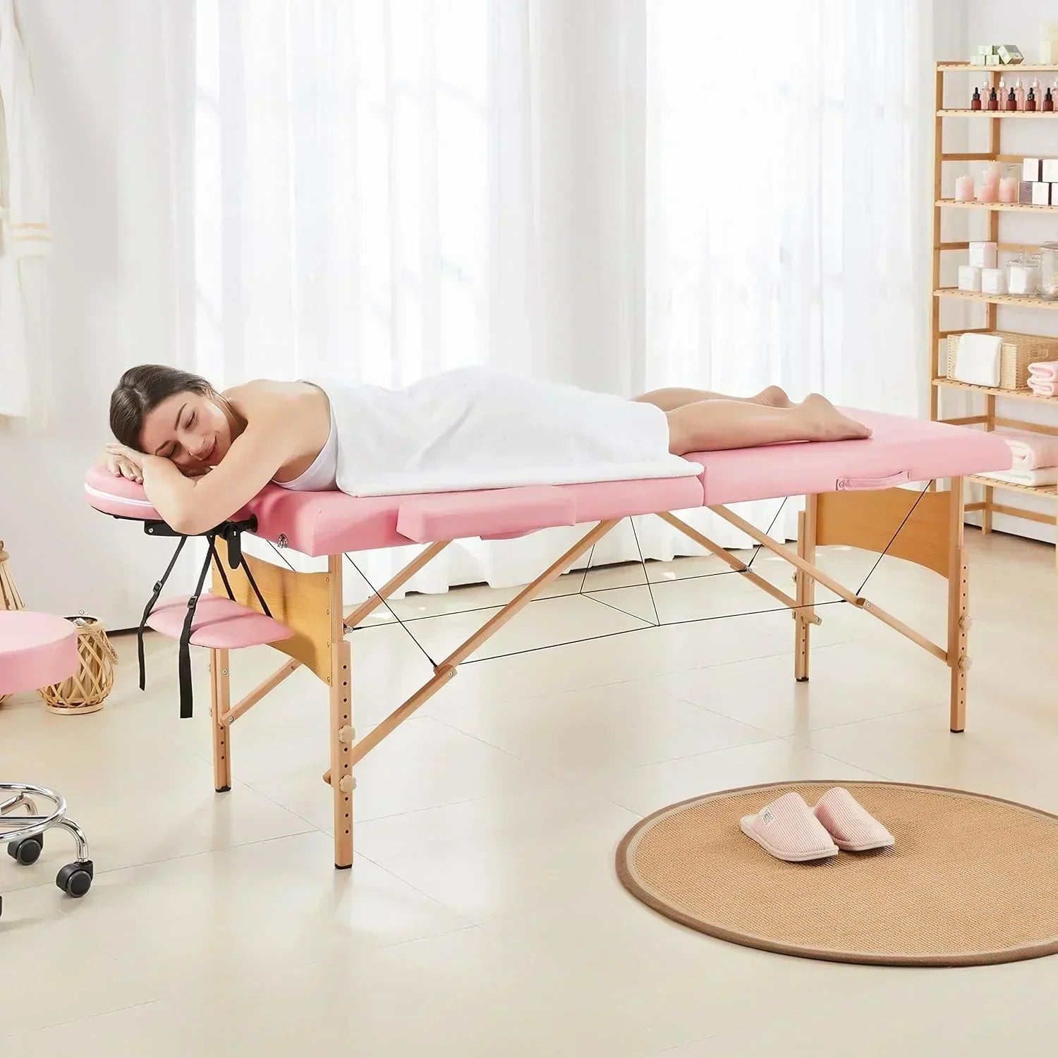 Yaheetech Massage Table Portable Lash Beds Spa Bed Massage Couch Foldable Spa Tables
