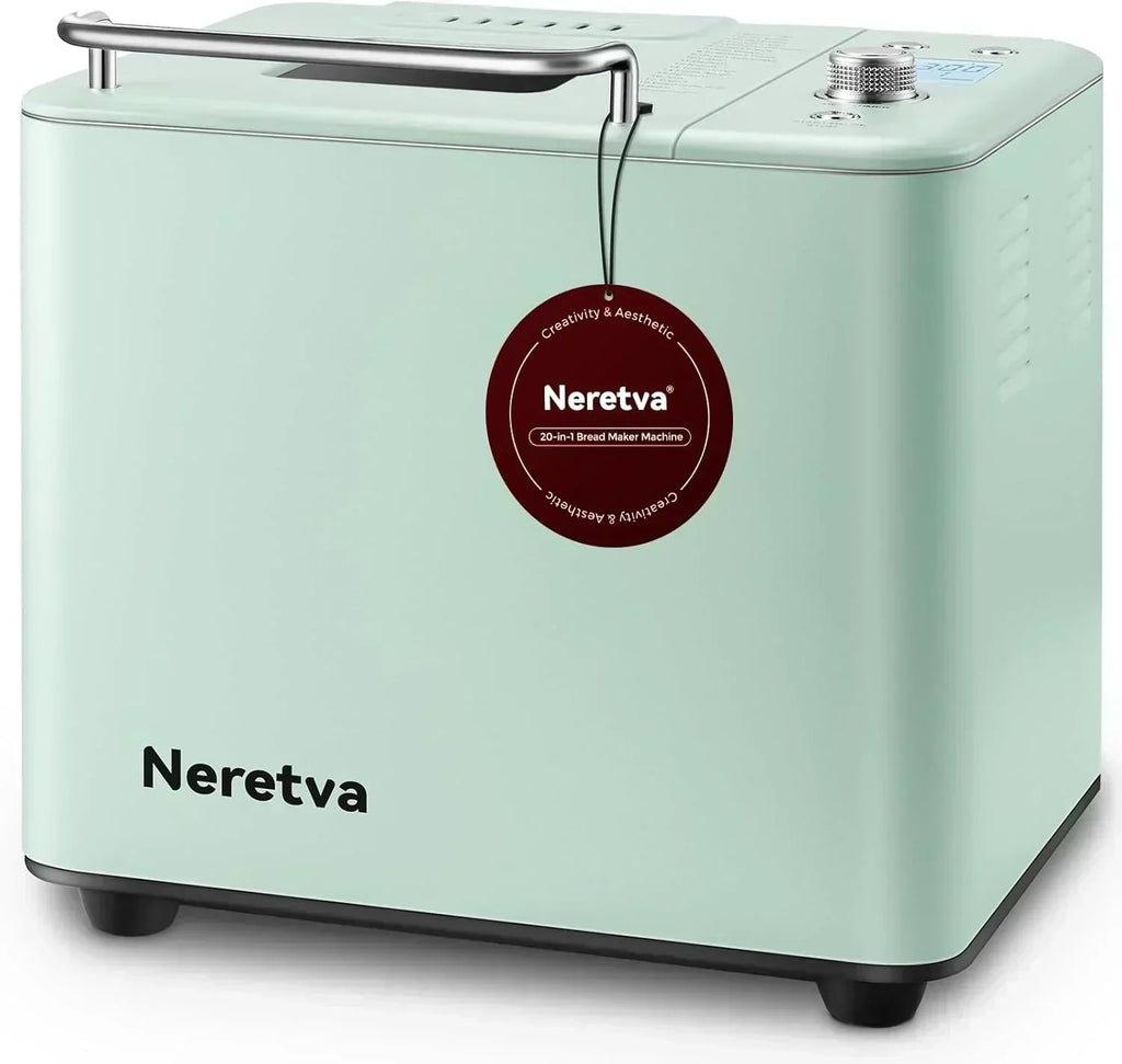 Neretva Bread Maker 20-in-1 2LB Bread Maker Dual Heater Bread Maker Automatic