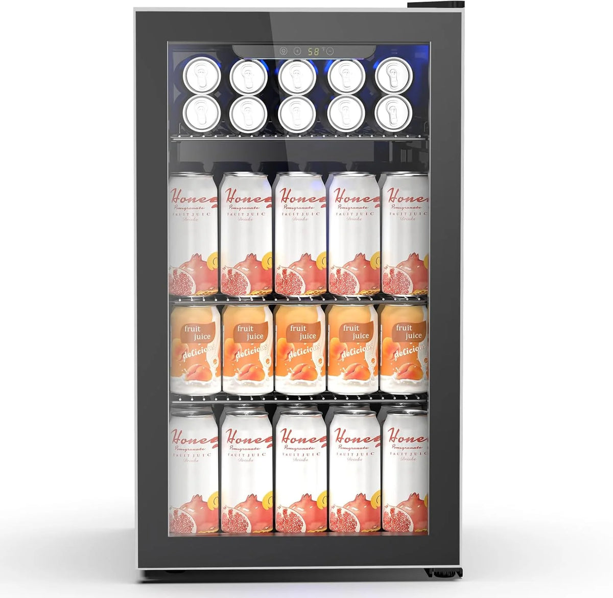 Electactic Mini Fridge 130 Can Beverage Refrigerator Cooler 3.2 Cu.Ft Drink Fridge