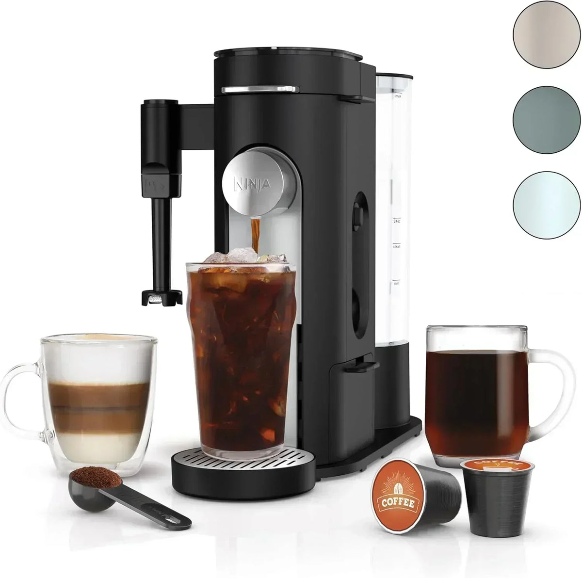 Ninja Single Serve Coffee Maker 56 oz Reservoir Stone