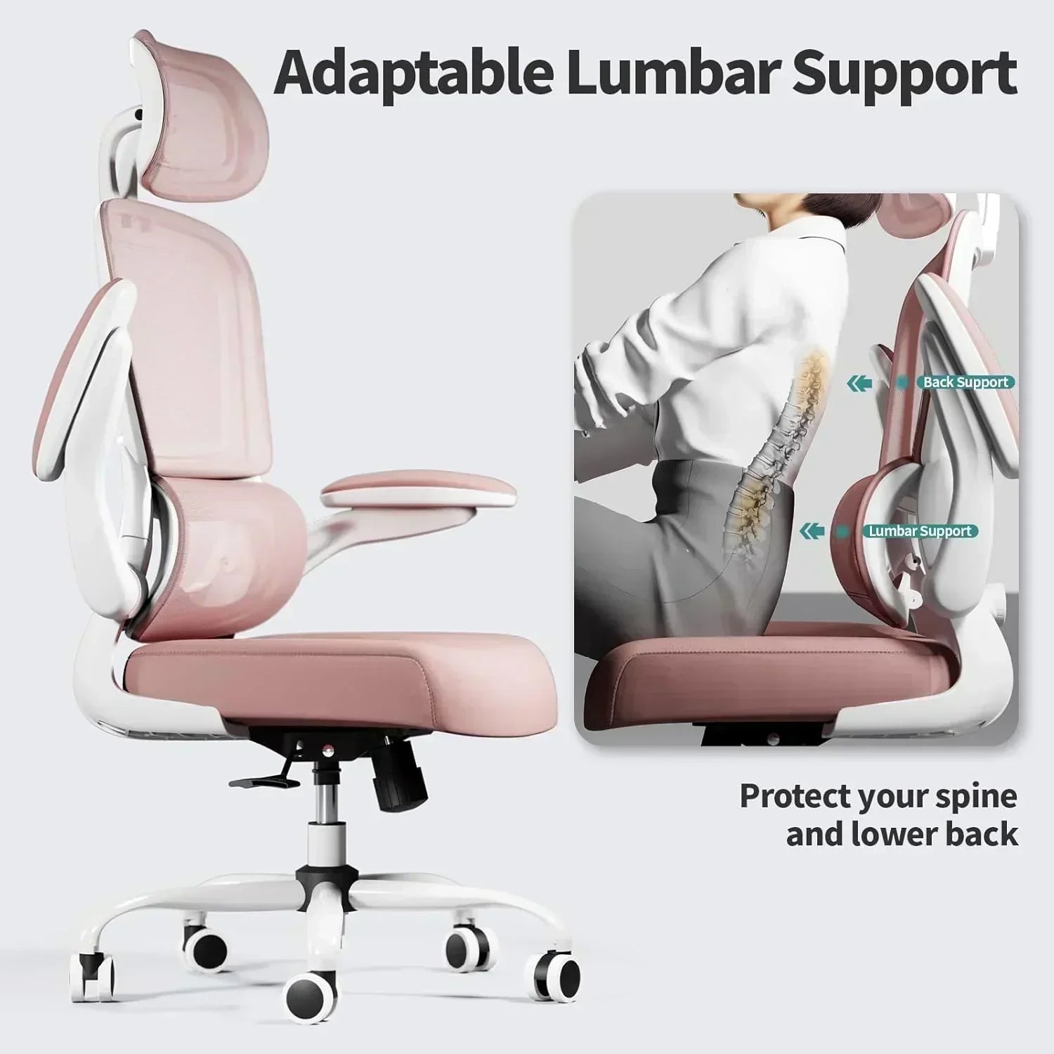 Office Chair Ergonomic Desk Chair 330 lbs Home Mesh Desk Chair Comfortable Gaming Chair